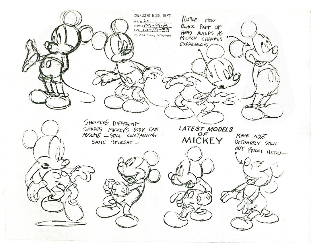 Michael Sporn Animation – Splog » How to Draw Mickey